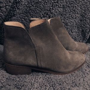 Splendid Grey Suede Booties